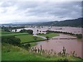 River Tywi Floodplain upstream from Dryslwyn Castle