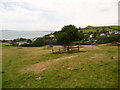 Osmington Mills: view over village