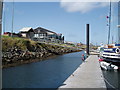 Bridge onto pontoons at Troon Marina