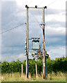 Electricity transformer supplying Wood Farm