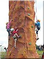 NT2773 : Kids climbing stack, Gathering 2009 by kim traynor