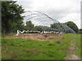 Polytunnel frames on the Bolitho Estate