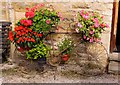 Floral display in Burford