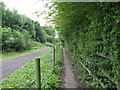 Track alongside footpath