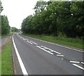 A68 heading north towards Earlston