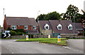 Looking west to the roundabout on the A425 at Ufton