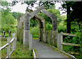 Archway leading  from Cors Caron, near Tregaron, Ceredigion