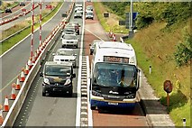 J2965 : Motorway coach near Lisburn (2) by Albert Bridge