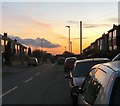 Sunset over Fawley Avenue