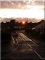 Ensbury Park: sunset over Glenmoor Close