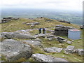 SX5890 : Metal shed, on top of Yes Tor by Roger Cornfoot