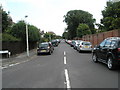 Looking eastwards along Ash Burton Road