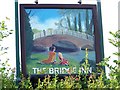 Sign for the Bridge Inn, Upper Woodford