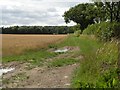 Public footpath to West Wickham and Burton End