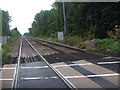 Railway lines at Station Road Level Crossing