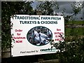 Entrance to Waun Fawr Traditional Farm Fresh Turkeys & Chickens.