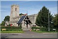 East Drayton church and gate from village road