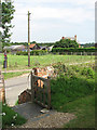 View to Church Farm from the churchyard gate