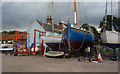 Boats at the yard at Pin Mill