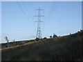 Pylons crossing the moors