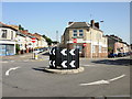 Mini-roundabout Duckpool Road, Newport