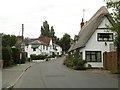 Houses along Silver Street in Kedington