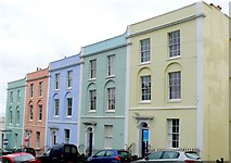 ST5874 : Colourful Houses Somerset St Bristol by Nigel Mykura