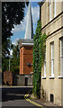 Corner of Market place and glimpse of church spire