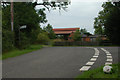 Sharp bend on a lane junction