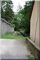 Stream flows into the Dock at Plas Dinorwic