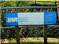 TQ0630 : Inland Waterways Association sign by Drungewick Aqueduct, Wey & Arun Canal by L S Wilson