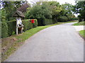 Bruisyard Road, Bruisyard Village Notice Board  & College Farm Postbox