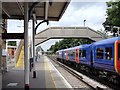 Train waiting at Hounslow station.