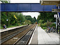 ST8260 : Footbridge and platforms, railway station, Bradford on Avon by Brian Robert Marshall