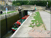 ST8260 : Canal boat on the way down the Kennet and Avon canal (10) by Brian Robert Marshall