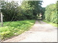 Footpath heading north from Hopton Cangeford