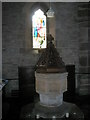 The font at St Peter, Diddlebury