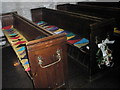 Pews within St Giles, Ludford