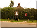 Godshill: postbox № SP6 426 and noticeboard