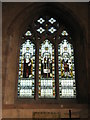 Outstanding stained glass window within St Leonard, Bridgnorth