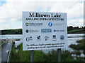 H8422 : Sign at Milltown Lake by Dean Molyneaux