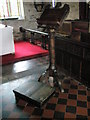 The lectern at St John the Baptist, Ditton Priors