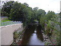 River Calder in the grounds of Burnley College-UCLAN, Princess Way