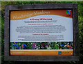"A Grassy Wilderness" information board, Woodbridge Meadows, Guildford