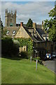 Cottages and church, Longborough