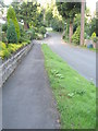 Looking down Woodmancote Edge towards Ludlow Road