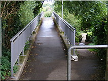 SP9808 : Dual footbridges at Canal Fields, Berkhamsted by David Sands