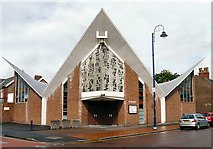 SJ9295 : St Mary's RC Church, Denton by Gerald England