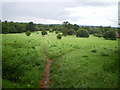 Footpaths across open land east of Oaken