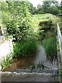 Flowing water in a canal